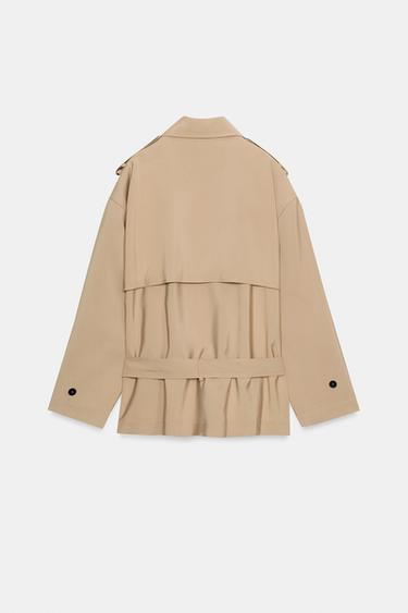 BLOUSON TRENCH AVEC CEINTURE - Camel clair de Zara - Image 9