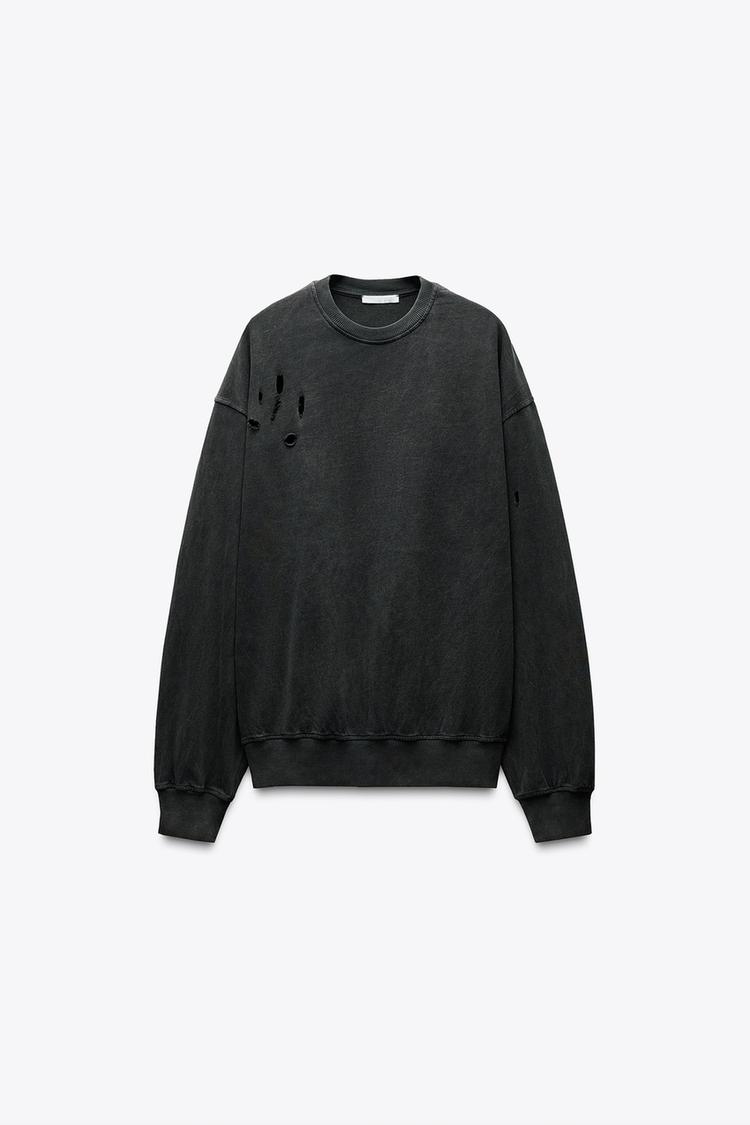 ADERERROR x ZARA オーバーサイズ スウェット（ダメージ加工オーバー  
