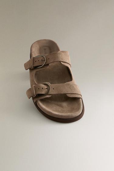 SANDALES PLATES CUIR BOUCLES - 1-832 de Zara - Image 3