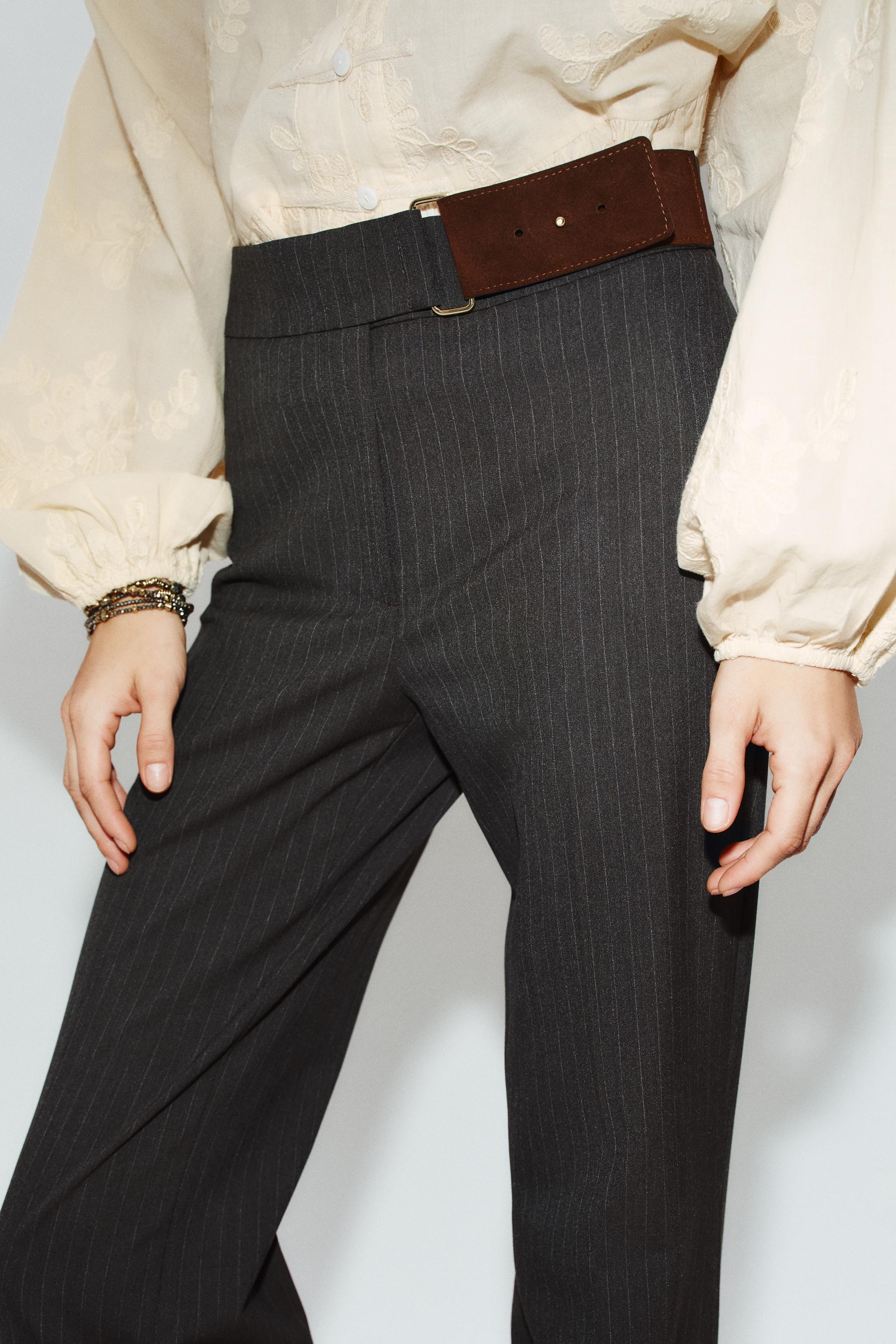 BUCKLE FLARE PANTS