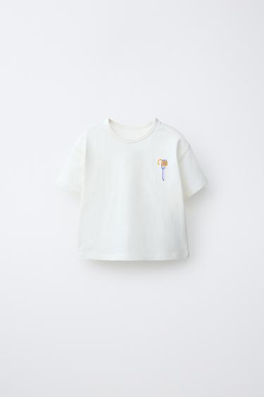 LOT DE DEUX T-SHIRTS IMPRIMÉS - Bleu clair de Zara - Image 1