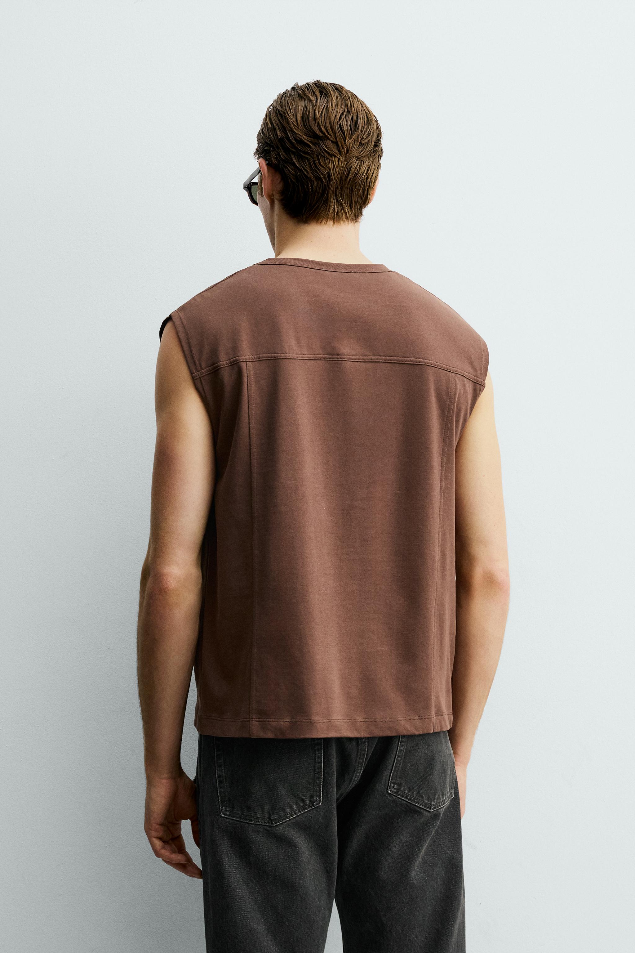 RELAXED FIT TANK TOP - Ecru | ZARA Turkey