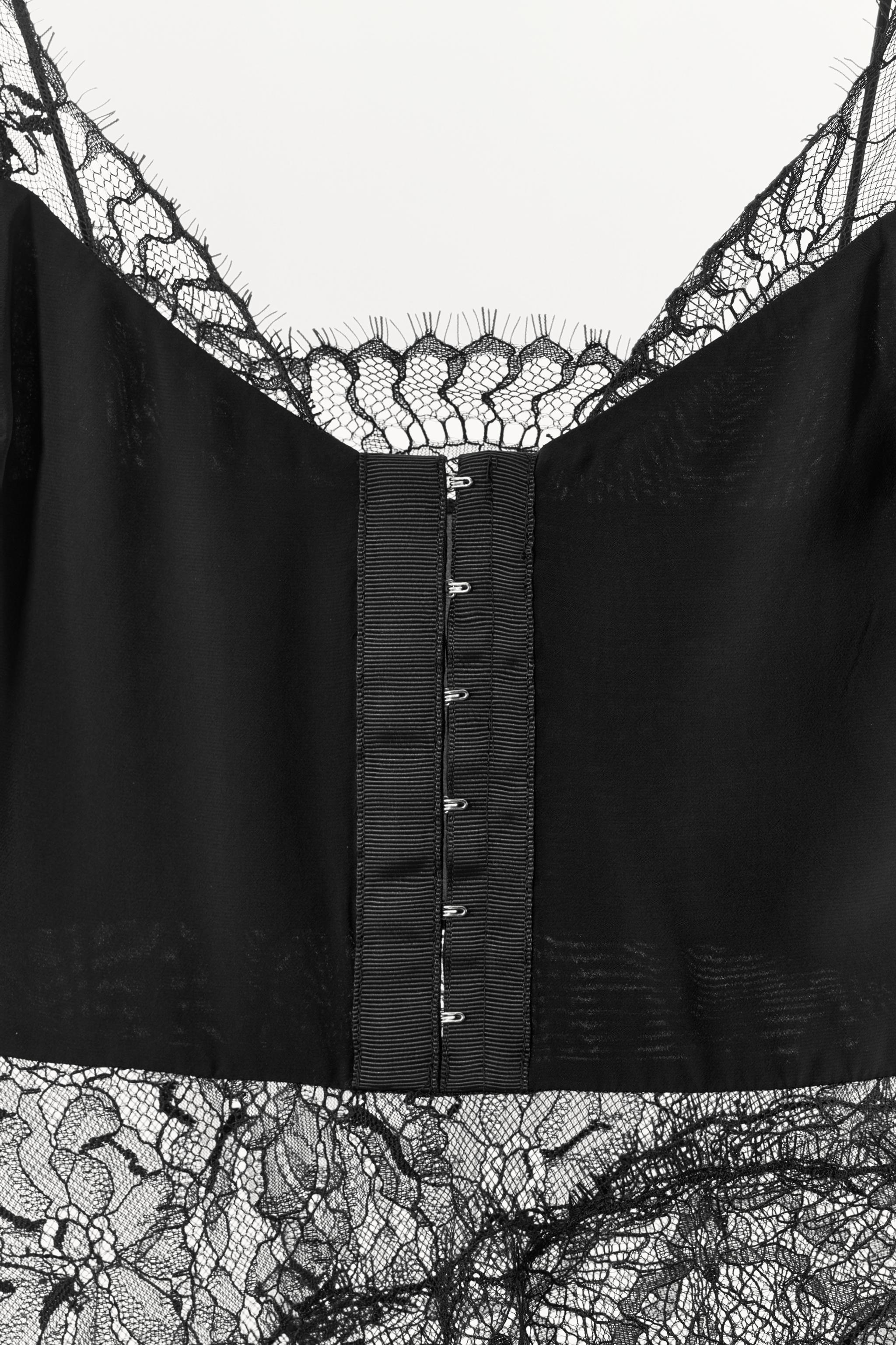 LACE STRAP TOP - Black | ZARA United States