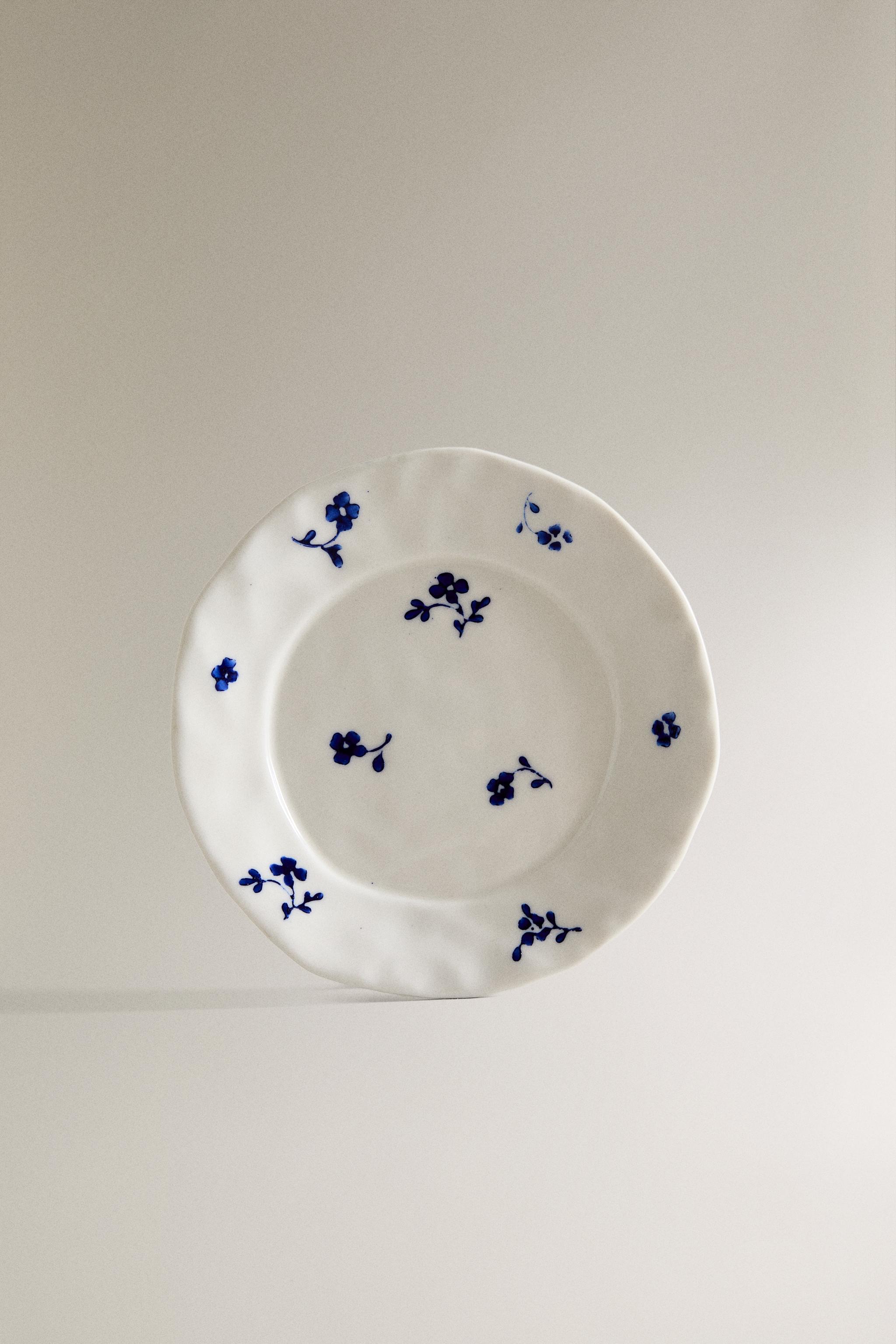 ASSIETTE À PAIN PORCELAINE FLEUR