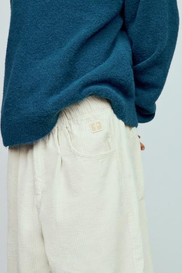 PANTALÓN PANA GRUESA - Crudo de Zara