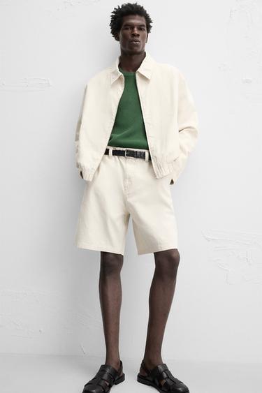 BERMUDA REGULAR FIT RAYURES - rayures de Zara - Image 5