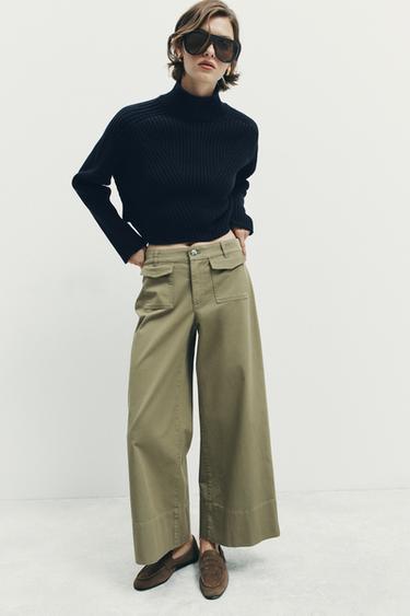 CULOTTES WITH POCKETS - Khaki by Zara