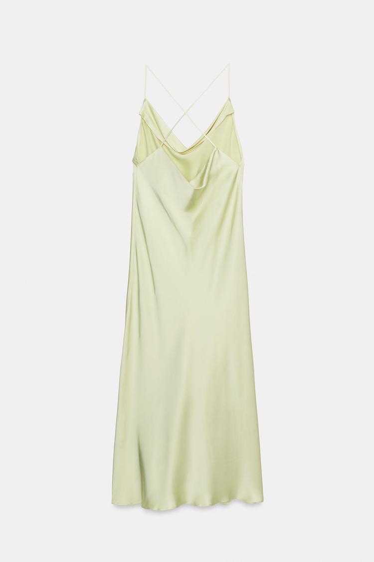Vestido slip de satén de la colección ZW 7