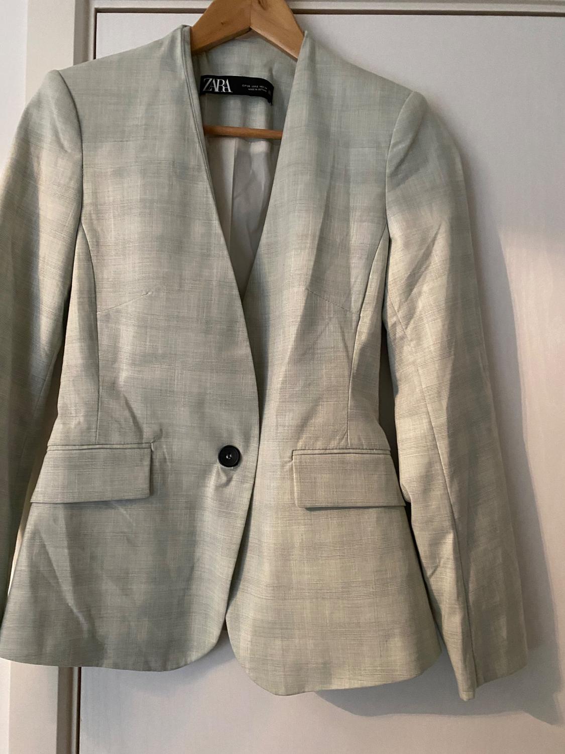 FITTED CHECK BLAZER - Image 3