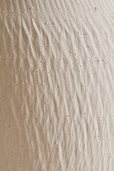 ROUGH CERAMIC VASE - Ecru by Zara - Image 3