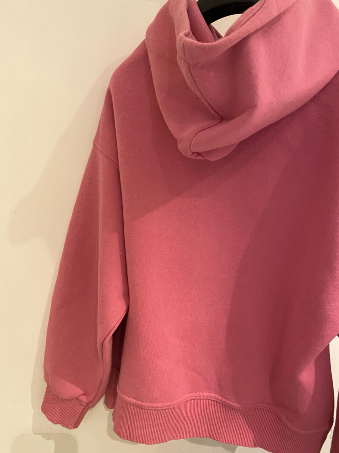 PLAIN HOODIE WITH RIBBED TRIMS - Image 7