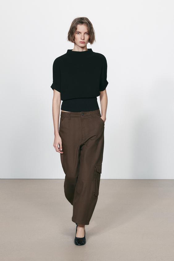 FITTED WAIST KNIT TOP - Black by Zara - Image 0