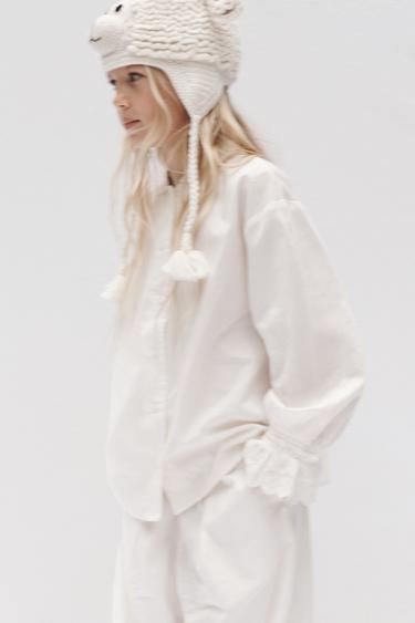 LIMITED EDITION WOOL SHEEP HAT - Ecru by Zara - Image 8