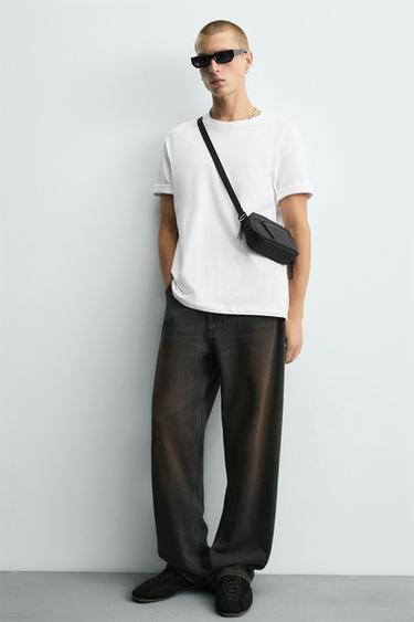RUBBERISED CROSSBODY BAG - Black by Zara - Image 0