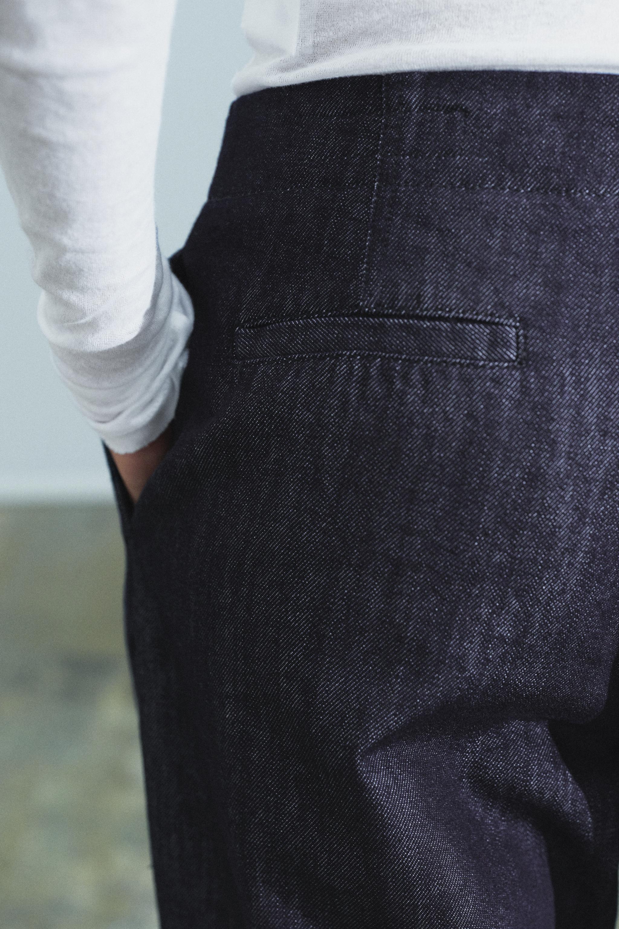 Zara ZW COLLECTION BARREL ORTA BEL JEAN görsel 4