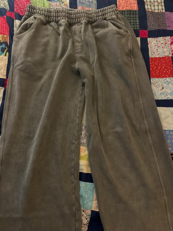 WIDE FIT WASHED JOGGER PANTS - Image 4