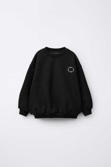 BASIC LOGO SWEATSHIRT - Black by Zara
