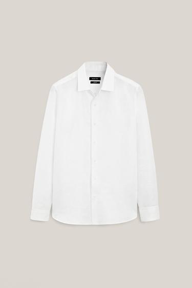 Zara Extra fine 100% linen shirt - LIMITED EDITION - White