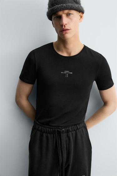 SLIM FIT X SR_A T-SHIRT - Black by Zara - Image 4