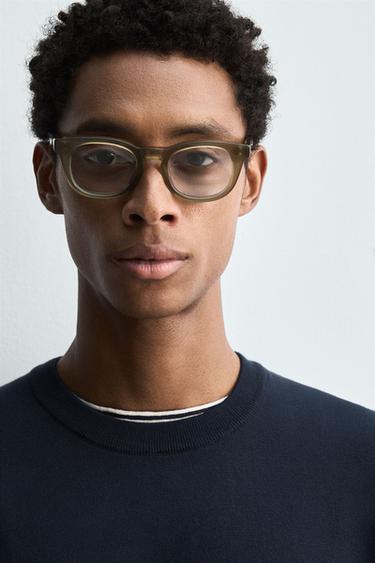 TEXTURED COTTON SWEATER - Dark navy by Zara - Image 4