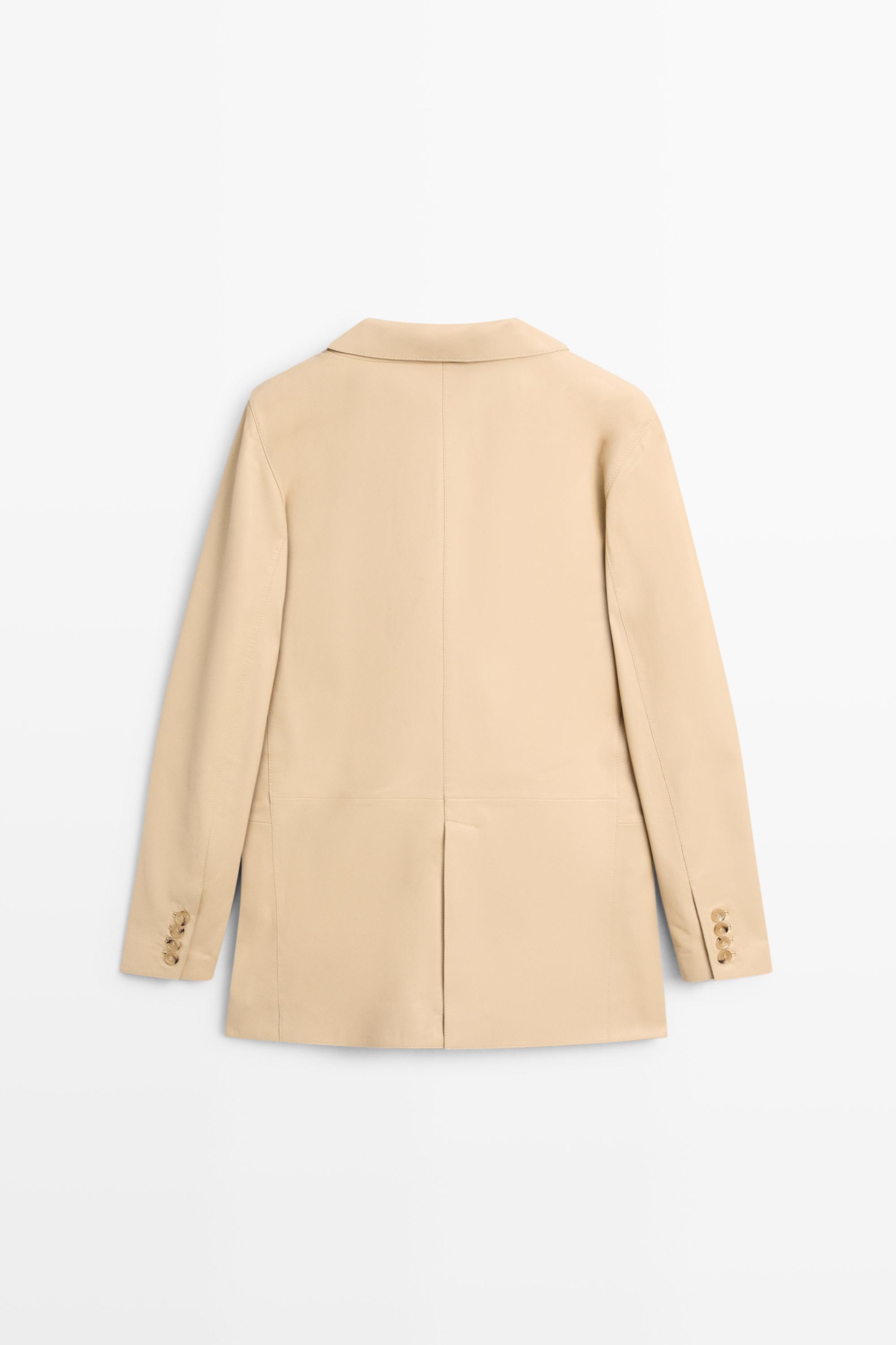 Blazer en cuir nappa