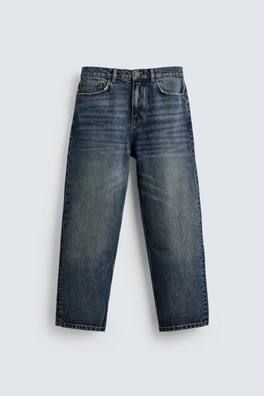 Zaras RAKA ANKLE JEANS - Blå medel