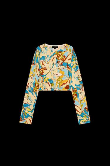 Zara PRINTED KNIT TOP - only one - Image 0