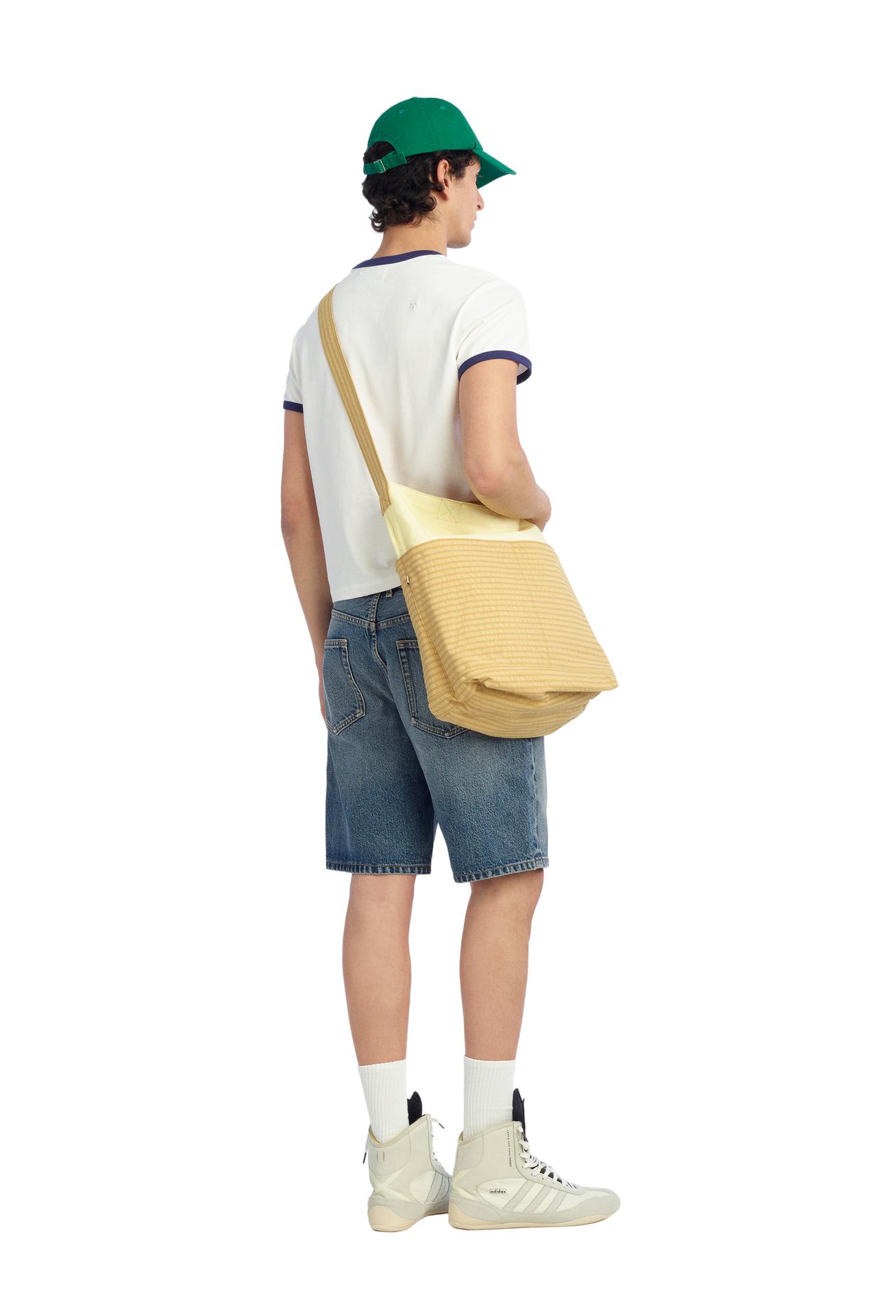 FABRIC SHOPPER BAG — Yellow