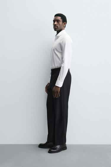 BOW TIE COLLAR SHIRT - White by Zara - Image 3