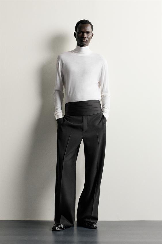 JERSEI COLL ALT 100% LLANA - Blanc trencat de Zara - Imatge 0