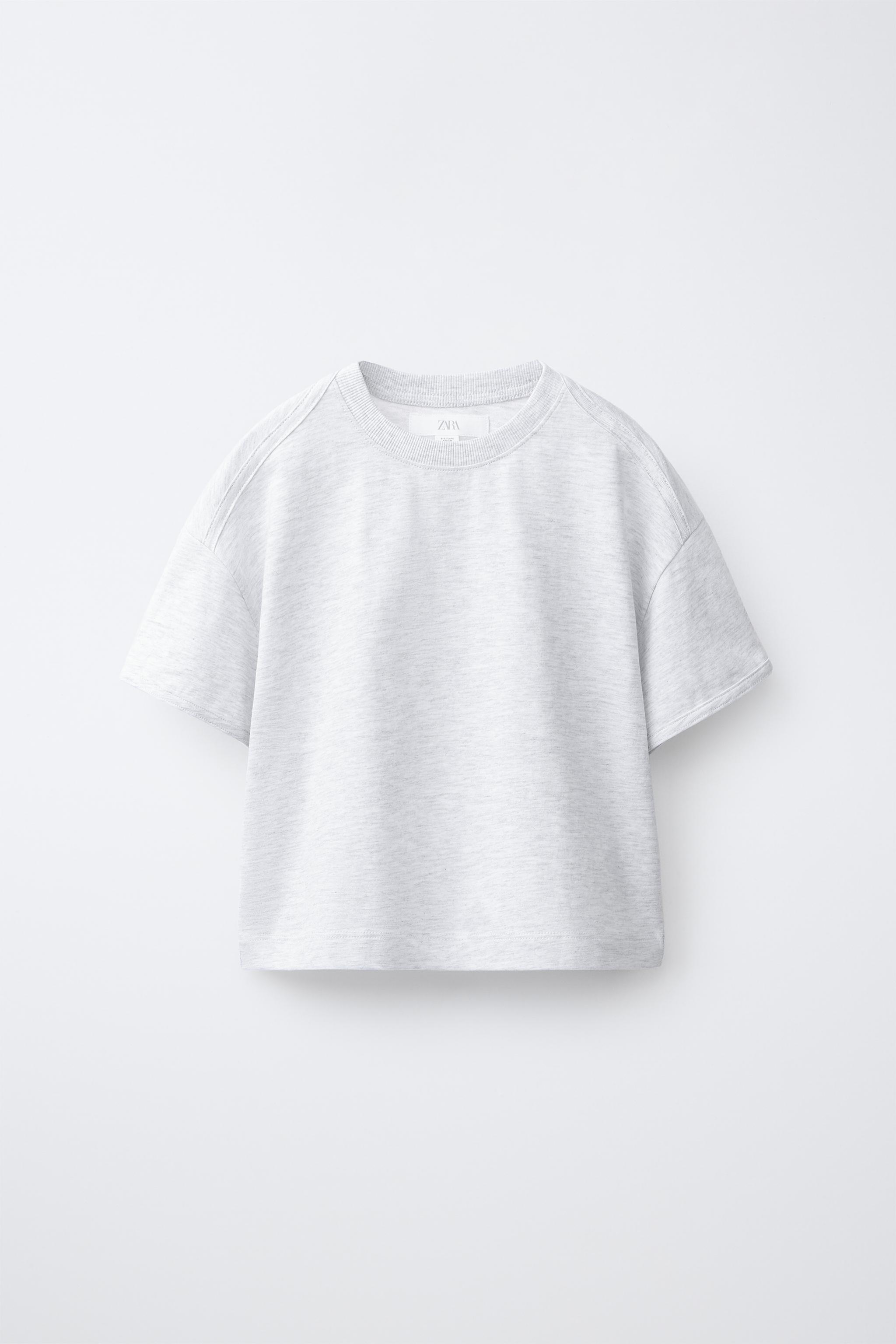 無地Tシャツ - グレーマール | ZARA Japan / 日本