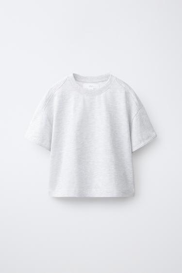 MAGLIETTA TINTA UNITA - Grigio mélange di Zara