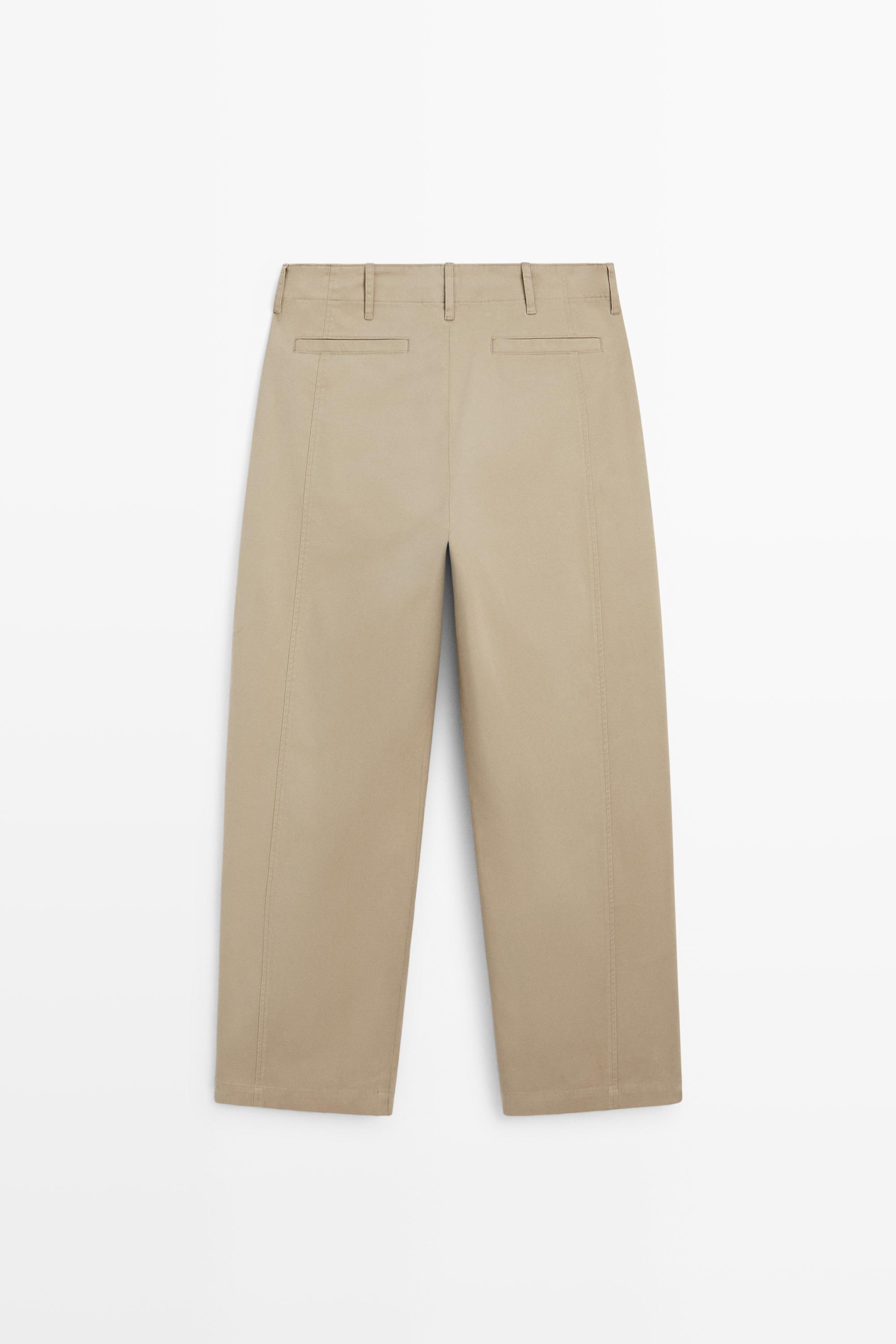 Pantalon barrel fit détail pinces