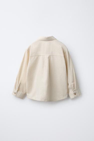 PLAIN WARM TOUCH SHIRT - Ecru by Zara - Image 1