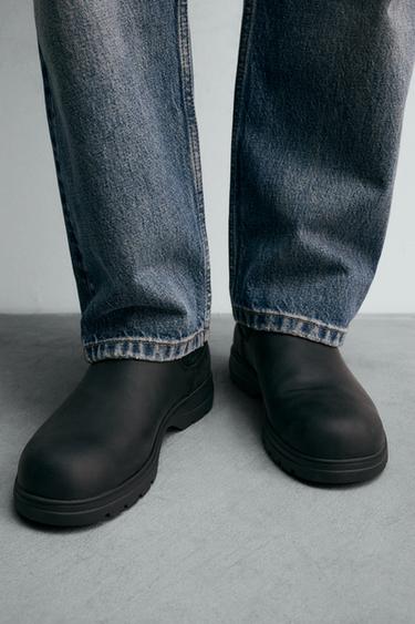 BOTTINES CHELSEA EN CUIR - Noir de Zara - Image 2