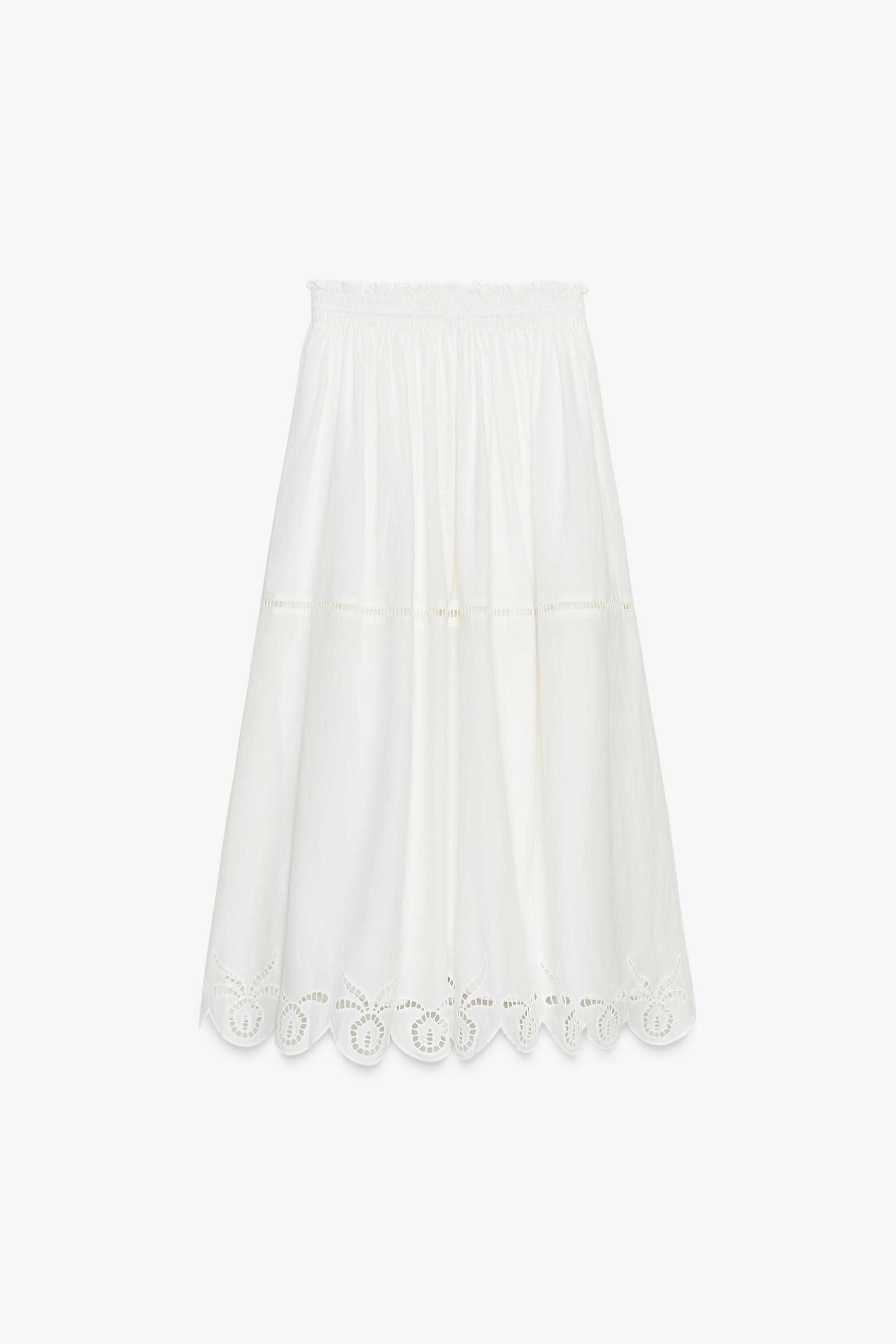 EMBROIDERED LONG SKIRT ZW COLLECTION