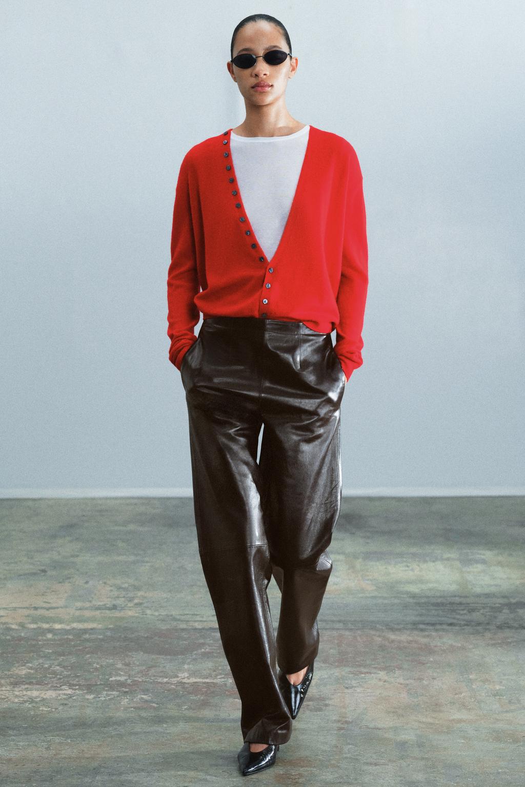 Zara 100% dəri ZW Collection şalvar