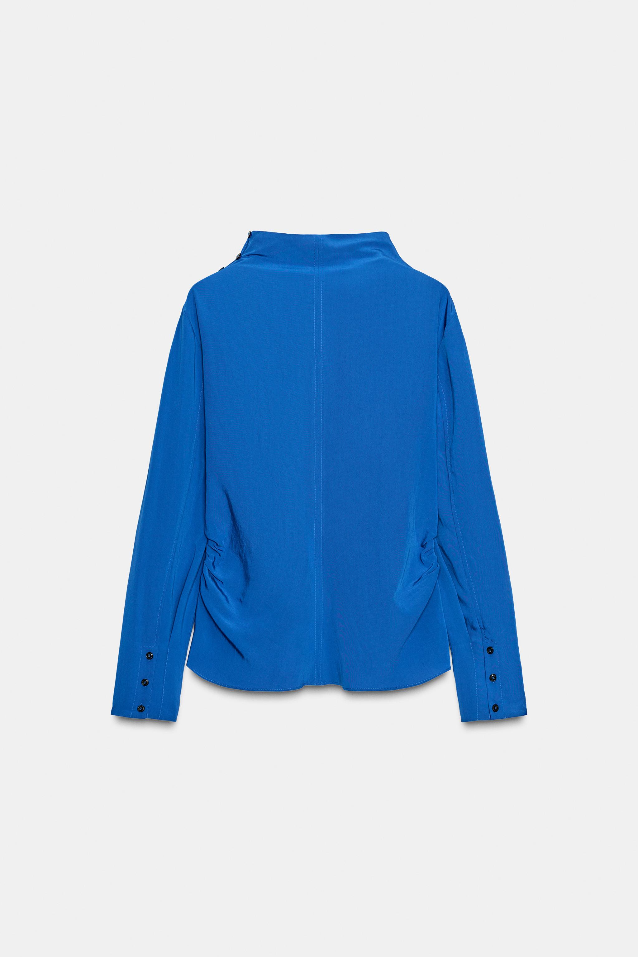 ella トップス　cyne bluelea drawer hyeon ZARA SUÉTER DE TRICÔ DE MANGA LARGA - Azulão | ZARA Brasil