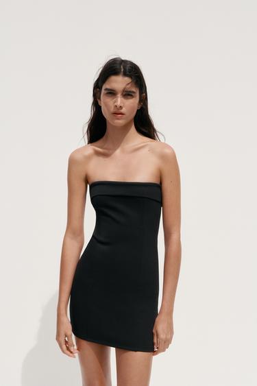 VESTITO A FASCIA INTERLOCK - Nero di Zara