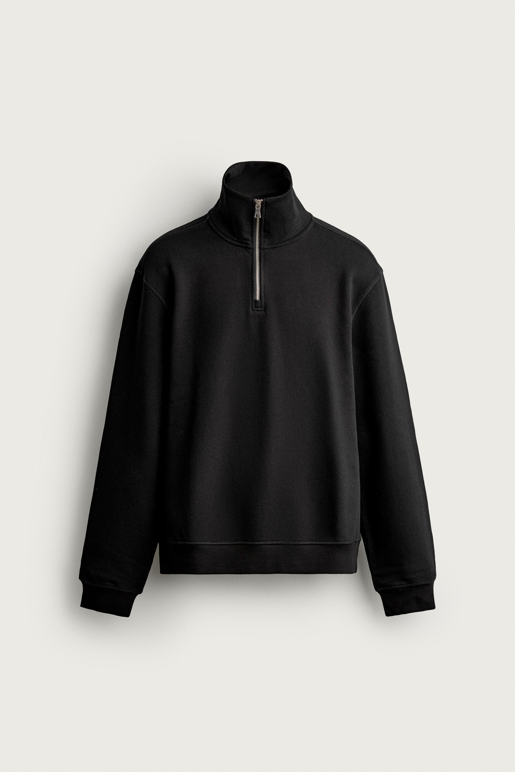 BASIC QUARTER-ZIP SWEATSHIRT