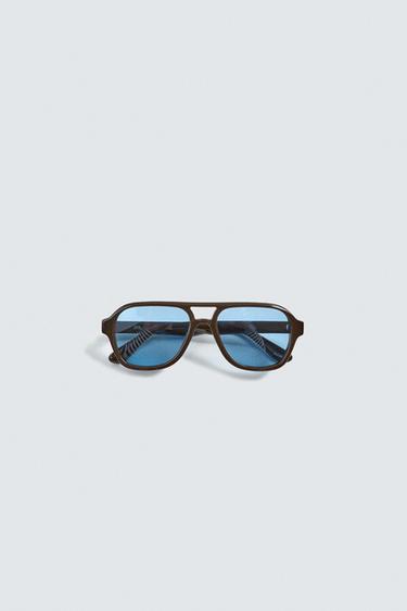 LUNETTES DE SOLEIL OVALES - Bleu de Zara - Image 6