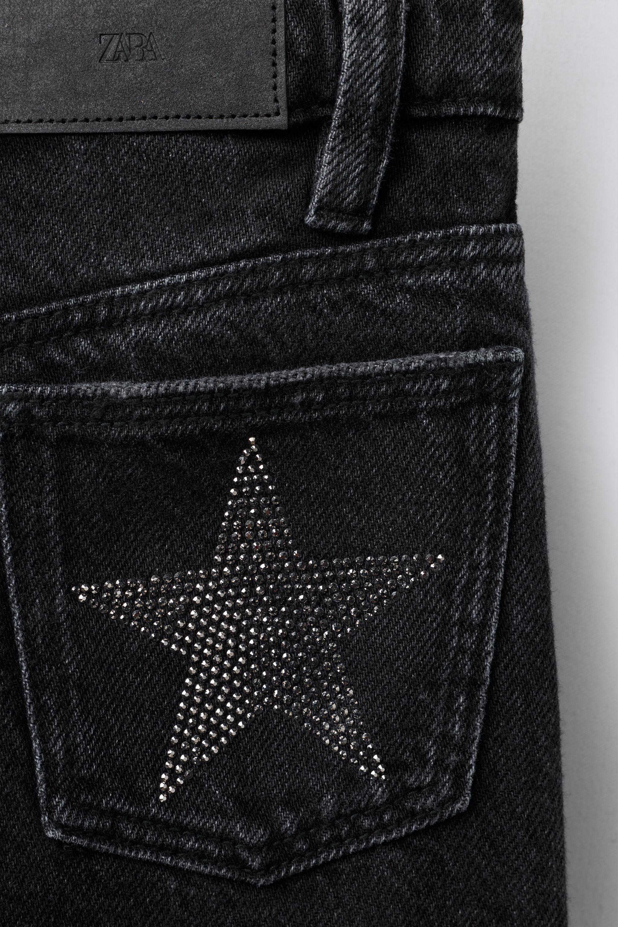 SPARKLY STARS WIDE LEG JEANS