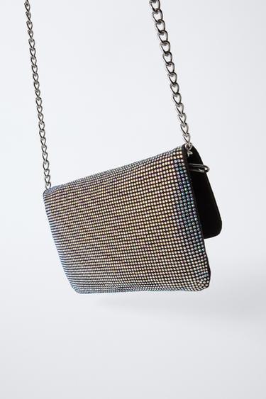 SAC BANDOULIÈRE STRASS LACET - Noir de Zara - Image 4