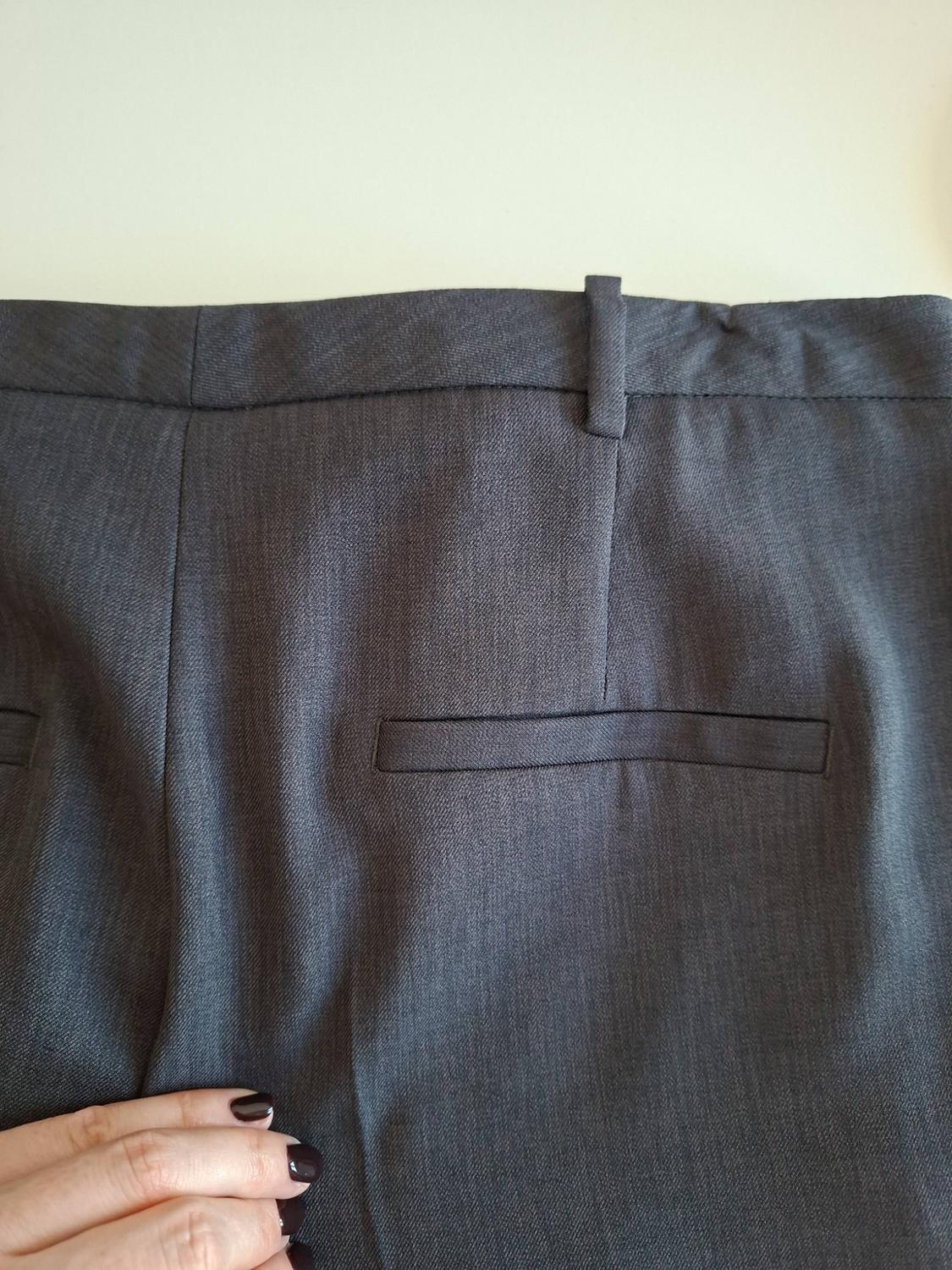 STRAIGHT-CUT MID RISE TROUSERS - Image 7