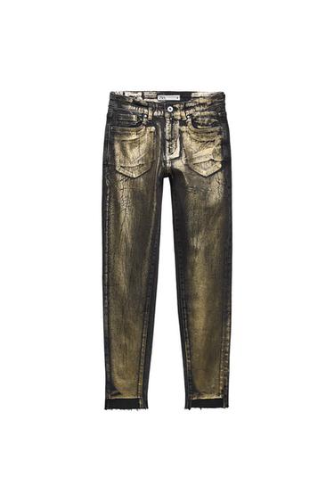Z1975 SKINNY MID-RISE FOIL JEANS