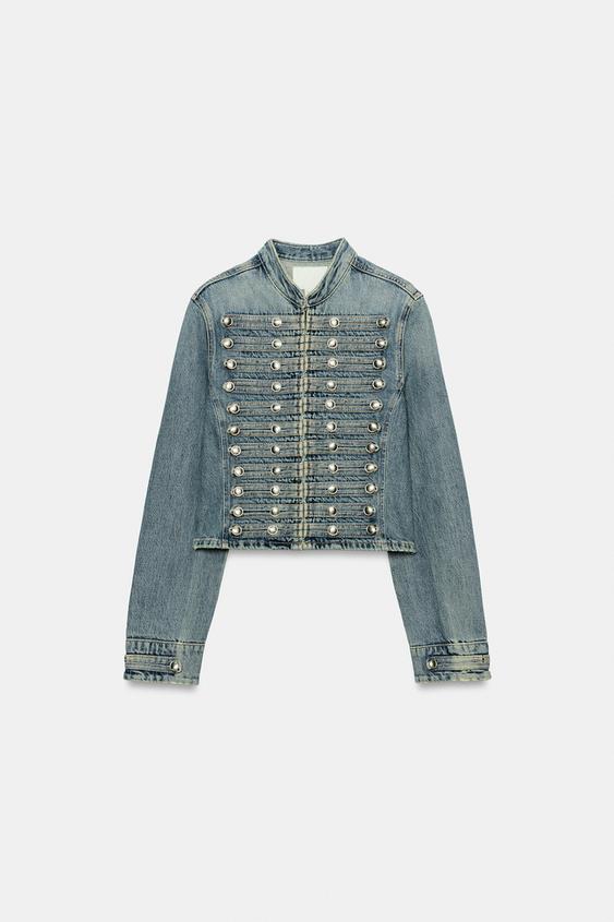 TRF フィットデニムジャケット - インディゴブルー | ZARA Japan / 日本