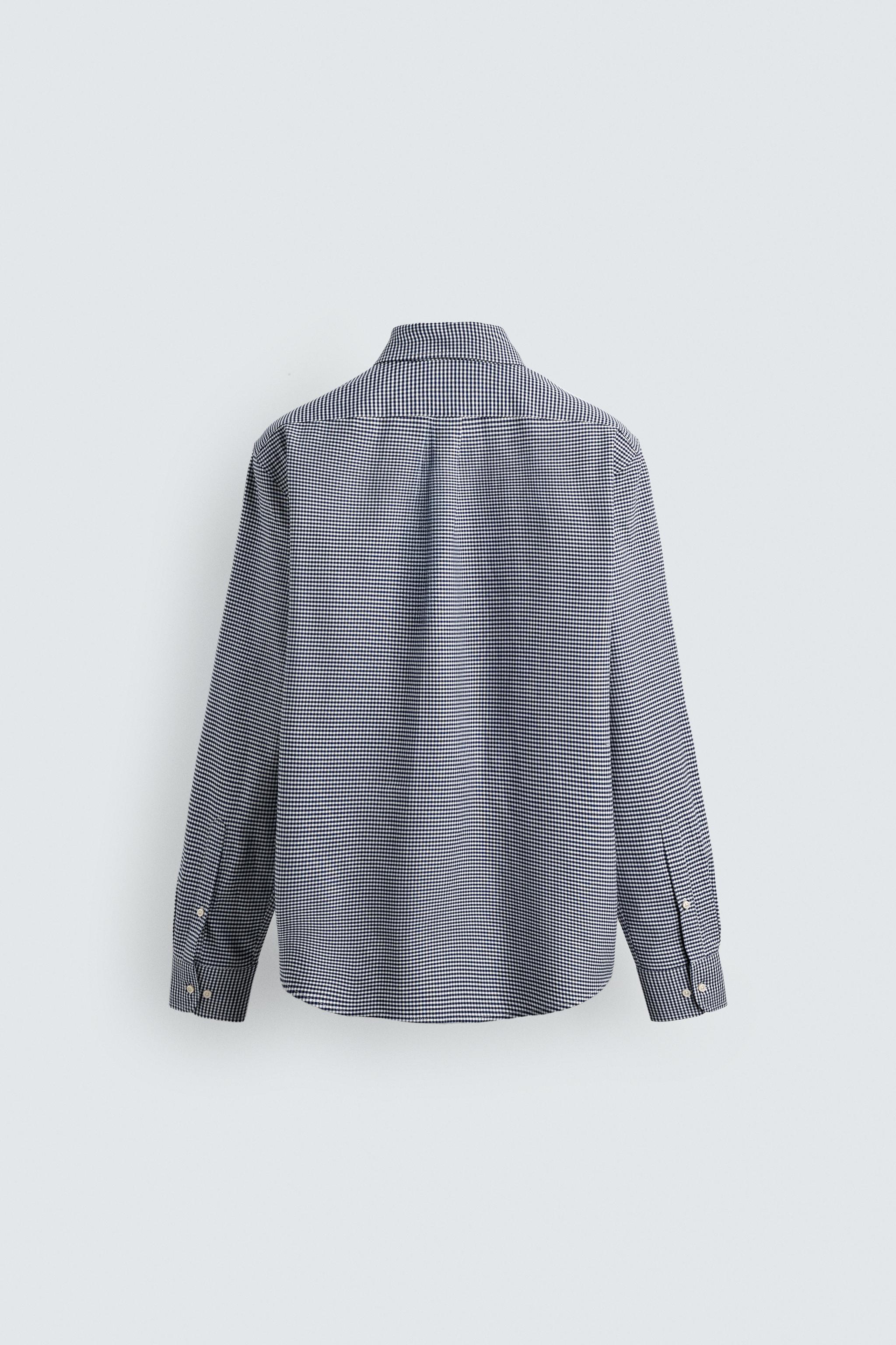 CHEMISE À CARREAUX EN COTON