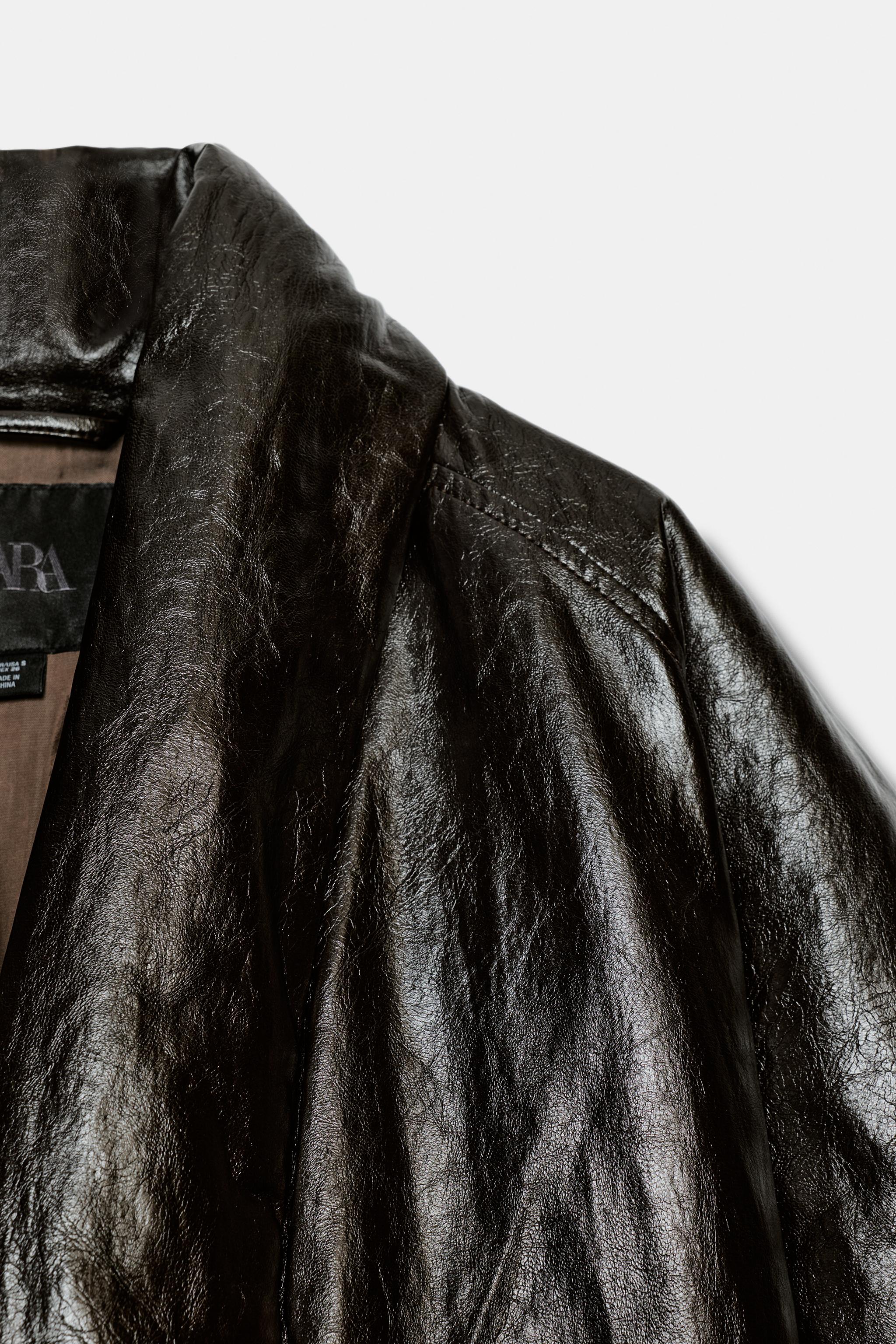 ZW COLLECTION FAUX LEATHER PADDED JACKET