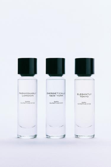 VIBRANT CITIES AND EMOTIONS DISCOVERY SET EDP 3X30ML (1.01 FL. OZ). - TINTED LEATHER de Zara