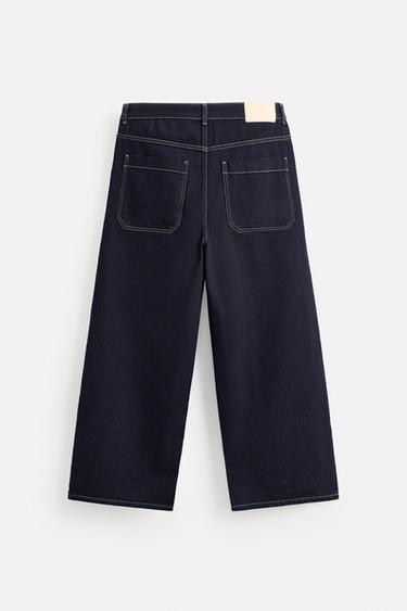 JEAN WIDE LEG BAGGY - Bleu marine de Zara - Image 7